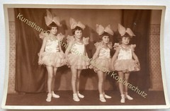 orig. Photo postcard Komotau Aussig Bohemia dance girl ballet around 1930