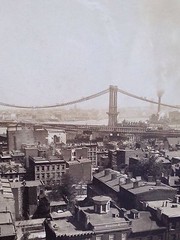 C1900 New York City Photo. Brooklyn Bridge Williamsburg Bridge. August Loeffler