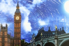 LONDON Art Print Big Ben Westminster Bridge Signed Photograph Art Print Matted