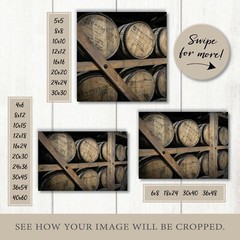 Bourbon Barrels Wall Art, Distillery Photo Print, Whiskey Art, Man Cave Decor