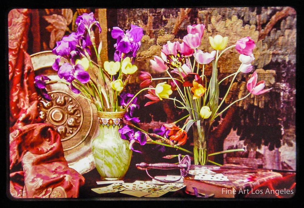 Autochrome Photo, Still life with Flowers, 1900s