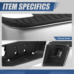 Rear Bumper Step Pad Compatible with 2009-2024 Dodge Ram 1500 2500 3500, Non Hol