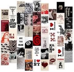 50Pcs Downtown Girl Decor, Wall Collage Kit, Room Aesthetic, 4″x6″ Vintage Photo