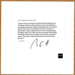 SIGNED ALEC SOTH SYDNEY TALLAHASSEE FLORIDA 2004 6×6 MAGNUM PRINT