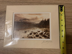 Pair Signed Photos Deer Isle & Mt Katahdin Maine Photographer Terrill S Lester