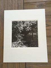 BRUCE BLUM SIGNED B&W Photo Print (10″X 10″)-«Girl in Park «