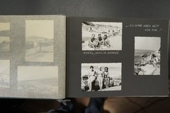 Photo album GDR travel pictures Bulgaria swimwear ticket drawing woman man view