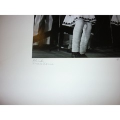 Vintage 1980 Signed P. Mestek Photography – Ohrid Macedonia Folk Dancers B&W