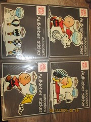 4 Large Sticker – Peanuts/Snoopy Each Approx. 7 7/8×5 7/8in