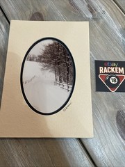 BARRY GAMOW signed COUNTRY/MOUNTAIN ROAD SNOW Photography Art 5″ x 7″ Matted