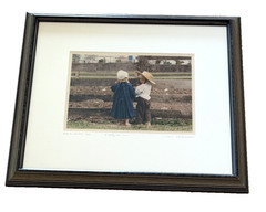 Bill Coleman Amish Photograph Early On No 972 Sharing 11/850 Signed 14” x 11”
