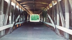 Mecca Bridge Fine Art Architectural Photography 5”x7” Matted John A Kuhn Indiana