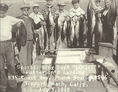 NEWPORT BEACH Sport Fishing Boat Louise Ad VINTAGE Photo Print 1475 11″ x 14″