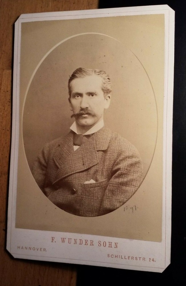 Man with Beard Portrait/1877 KAB F. Miracle Son Hanover