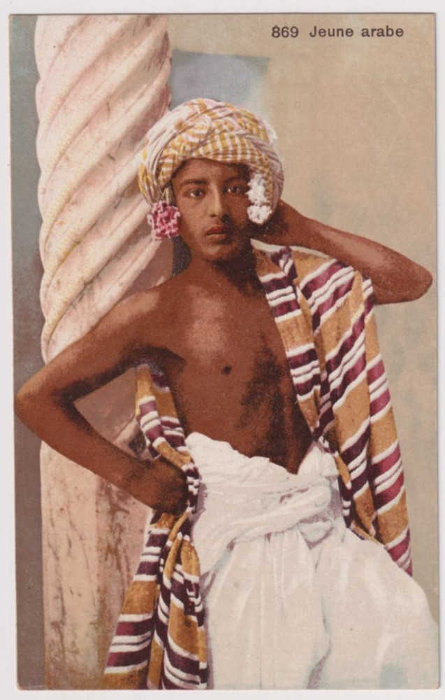 North Africa ethnic Arab nude male original vintage 1910s LEHNERT & LANDROCK