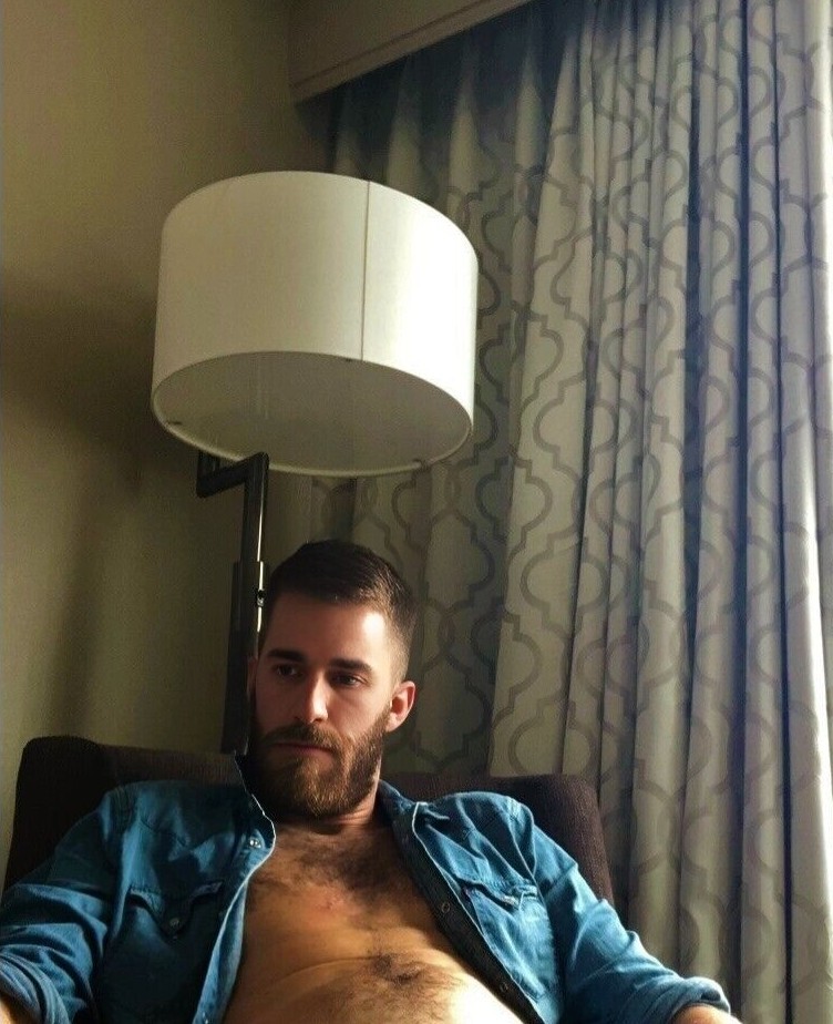 MALE PORTRAIT #0523-328- HOTEL ROOM MEN SERIES -free shipping in usa