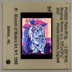 Pablo Picasso Weeping Woman 1937 35mm Art Slide MoMA NY 1980 Sandak