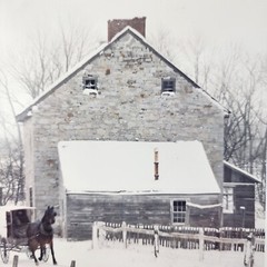 Dick Brown 8×10 Photo Amish Horse & Buggy Winter Signed 75/250 Authentic Country
