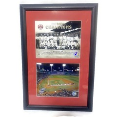 Boston Red Sox 1918 & 2004 World Series Champions Team Photos Framed Matted