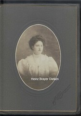 1880, Young Woman in Oval, Black and White, Size: 20 x16 cm, Studio: The Art New Jersey