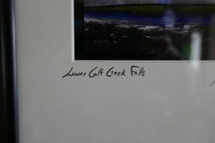 Neil R Brown “Lower Calt Creek Falls” Art Photograph Print Signed