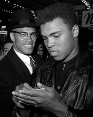 Muhammad Ali and Malcolm X, NYC, March 1, 1964 Photo McMahan Archive