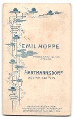 Photograph Emil Hoppe, Hartmannsdorf near Burgstädt, portrait young lady in fashion