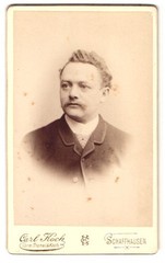 Photograph Carl Koch, Schaffhausen, middle-class gentleman in suit