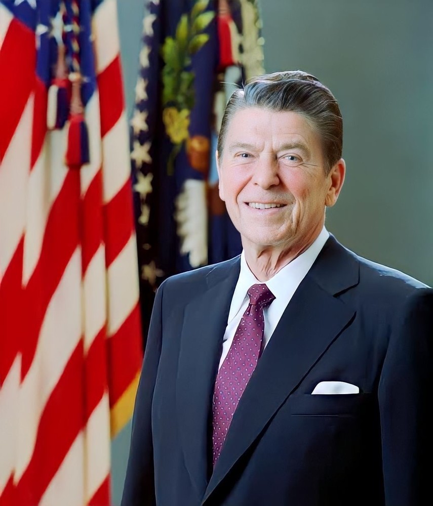 Ronald Reagan 8×10 Photo President Reagan Portrait Vintage White House 40th USA