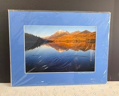 NEW Matted Photographic Art Print Photographer Lake Landscape Nature 2013 Frank