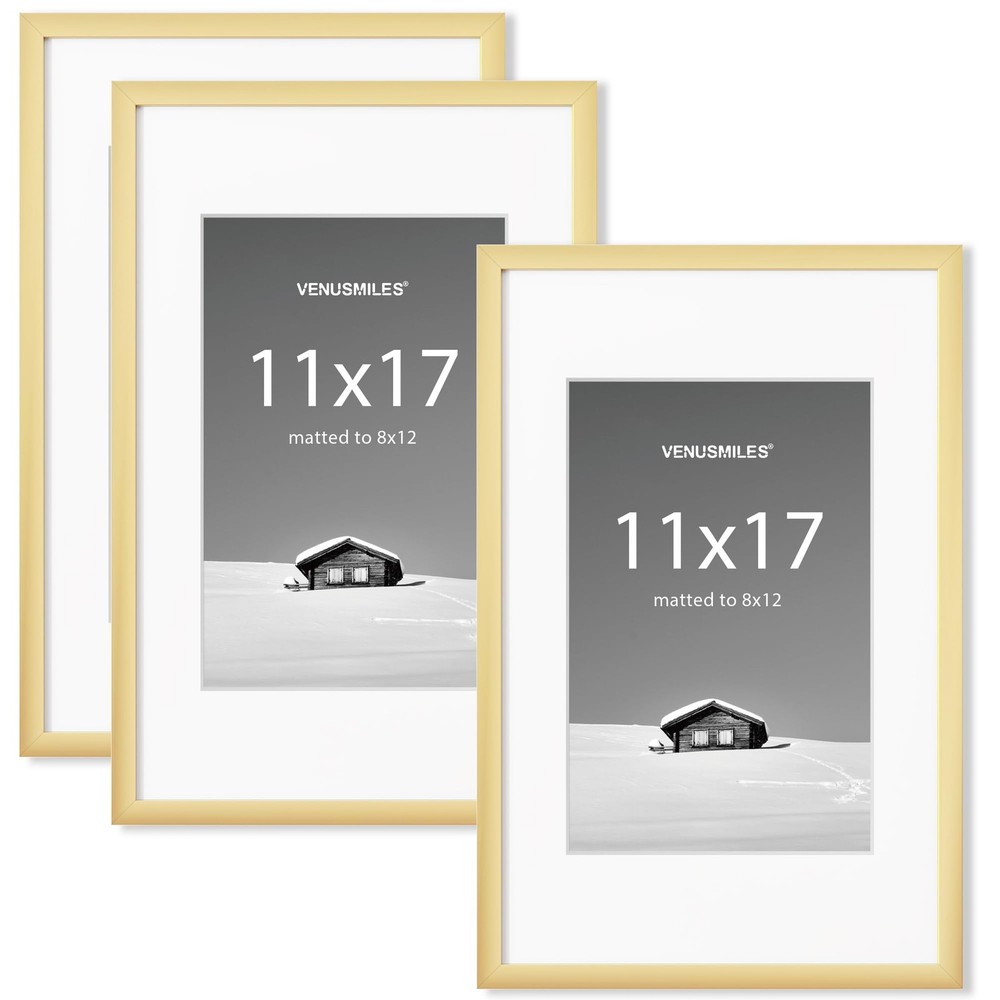 Venusmiles 11×17 inch Picture Frame, 11×17 Photo Frames with 8×12 Removable M…