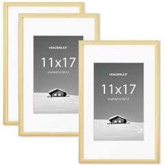 Venusmiles 11×17 inch Picture Frame, 11×17 Photo Frames with 8×12 Removable M…