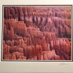 Original Photograph by John Gavrilis MORNING GLOW BRYCE CANYON Signed w/Mat