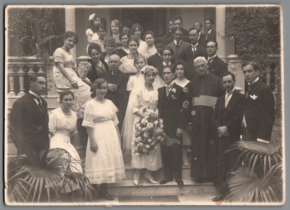 Photograph wedding with priest probably Brazil connection Blankenburg (box 1)
