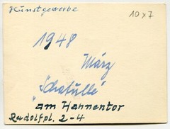 D5004 Foto 1948 Köln Rudolfplatz Geschäft Schatulle Reklame Werbung Zigarren