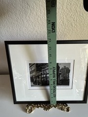 Signed Carolyn Schaefer NYC Photo 2001 Greenwich Village Framed 13×12