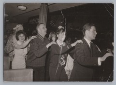 Women and Men Dancing Polonaise – Vintage Photo