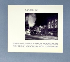 O. Winston Link (1914-2001) Art Announcement Card Twentieth Century Photo