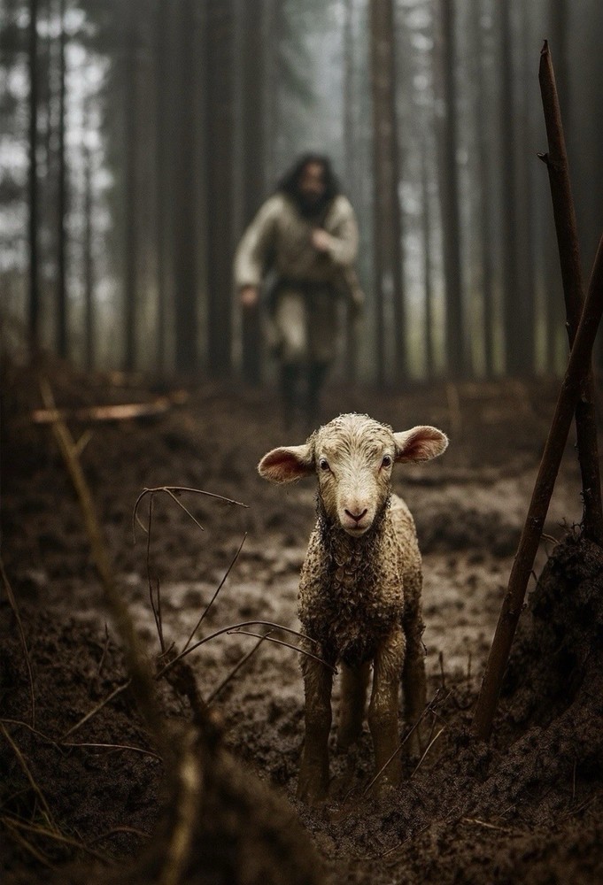 Jesus Christ Canvas Wall art 8*10 Christian Faith God ( No Frame ) – LOST SHEEP