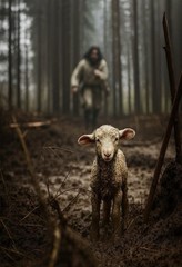 Jesus Christ Canvas Wall art 8*10 Christian Faith God ( No Frame ) – LOST SHEEP