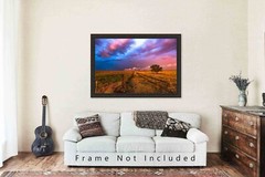 Prairie Photography Print: Oklahoma, Great Plains, Stormy, Picture, Photo