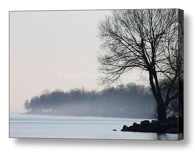 Evening Mist ~ 30×20 Ready to Hang CANVAS WRAP ~ Seascape ~ LARGE WALL ART