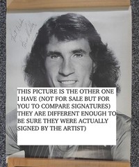 Signed Bill Medley 24×16″ Poster 1977. 2nd Poster Shown To Compare Signatures