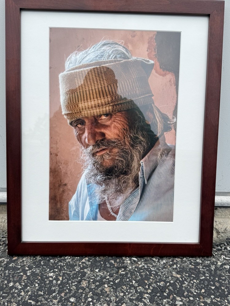 Signed Framed John Fletcher Tribal Watchdog India Fine Art Photograph Portrait
