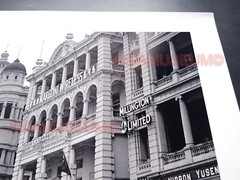 40’s Large HONG KONG STAR FERRY TERMINAL WATERFRONT ROAD Old Vintage Photo 香港老照片