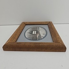 Log Cabin Framed Photo 4″ x 6″ Oval – Frame 6.5″ x 8.5″ – Signed by Photographer
