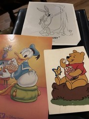 Vintage Lot Of Cartooon Fan Mail Souvenirs, Postcards, Photos Etc Snoopy Etc