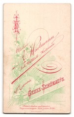 Photograph A. Hartmann, Gross-Schönau. i. S., boy in suit with hat