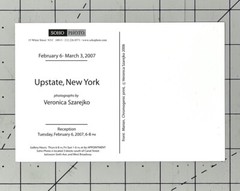 Veronica Szarejko Art Show Announcement Card 2007 – Upstate New York
