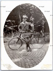 ASB Workers Samaritan Federation Jungmann with Bicycle – Photo 9x12cm